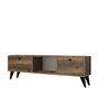 Hanah Home Serenat 1210 Soporte para TV Nogal y Negro
